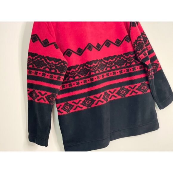 Catalina Fleece Pullover Women's Medium-Large with pockets Southwestern Boho h12 - Picture 9 of 12